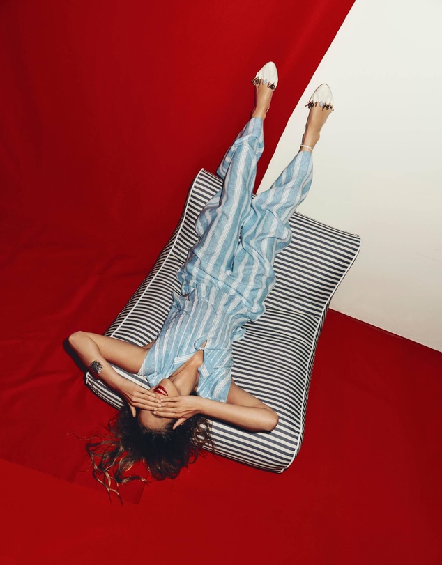 Sportscraft - Ariana Stripe Linen Pant