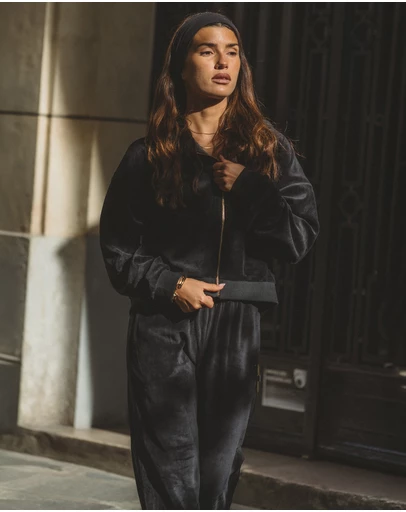 Araminta James - AJ Velour Hoodie