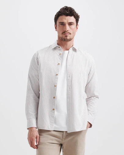SABA - Mason Cotton Stripe Shirt