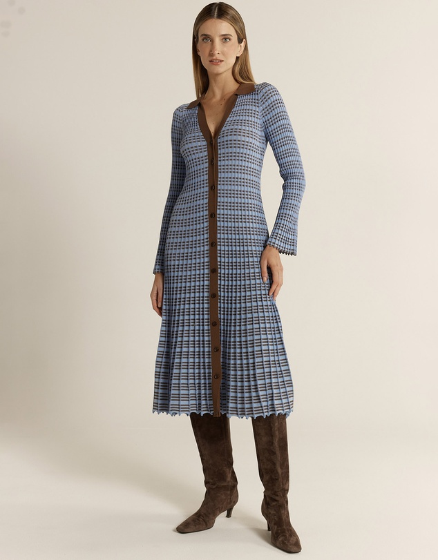 Fate + Becker - Nesta Check Knit Dress
