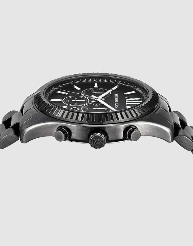Michael Kors - Lexington Gunmetal Chronograph Watch Set
