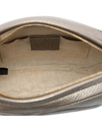 Pre-Loved by Azura Reborn - Pre-Loved Mini Metallic Pebbled Calfskin Soho Chain Crossbody