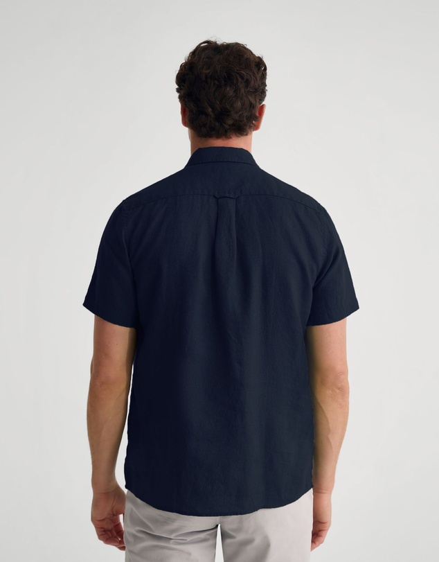 Oxford - Leyton French Linen Short Sleeve Shirt