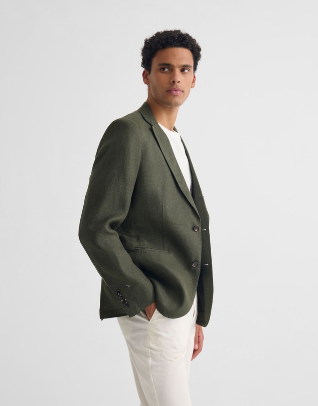 Oxford - 3 Button Linen Milton Blazer