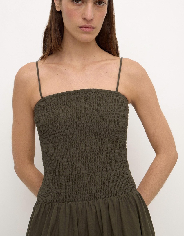 Assembly Label - Connie Cotton Shirred Dress