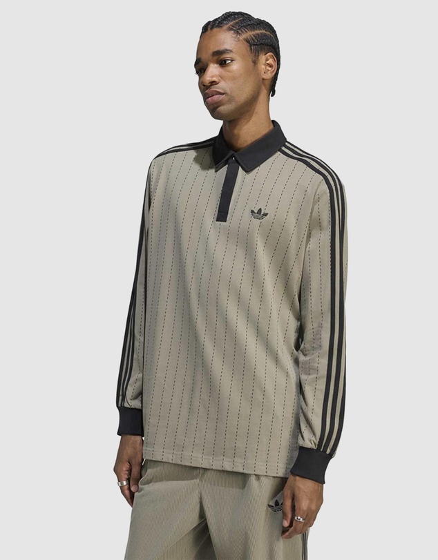 adidas Originals - Pinstripes Long Sleeve Polo