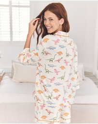 Chelsea Peers - Dinosaur Print Short Pyjama Set