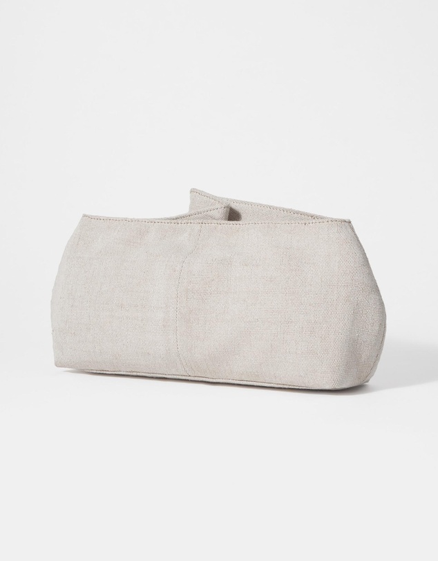 & Other Stories - Leaf-Brooch Canvas Clutch