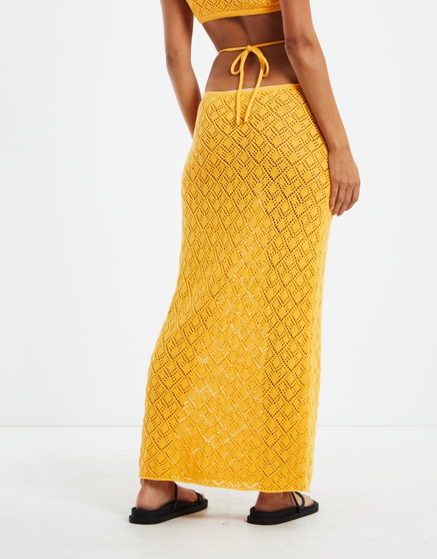 Subtitled - Miley Crochet Midi Skirt