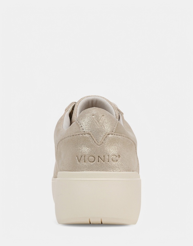 Vionic - Kearny Lace-Up Casual Sneaker - Soft Gold