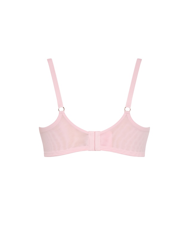 City Chic - Plus size Poppy Demi Underwire Bra - pink icing