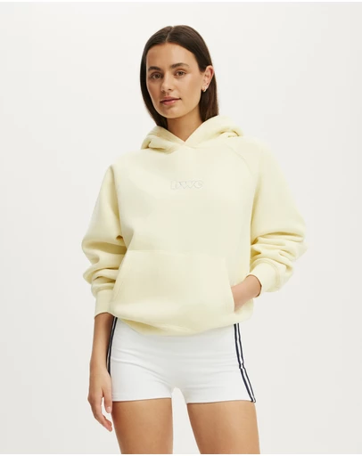 Cotton On Body Active - Plush Premium Graphic Raglan Hoodie