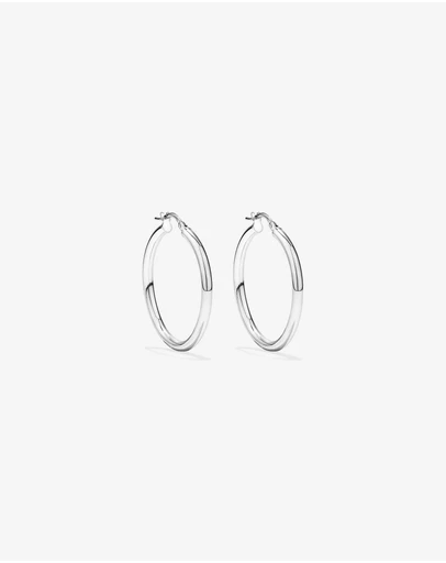 Michael Hill - 25mm Round Hoop Earrings in Sterling Silver