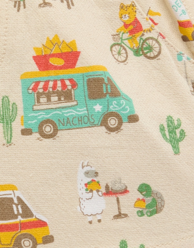 Purebaby - Pull on Printed Short -Kids-Babies