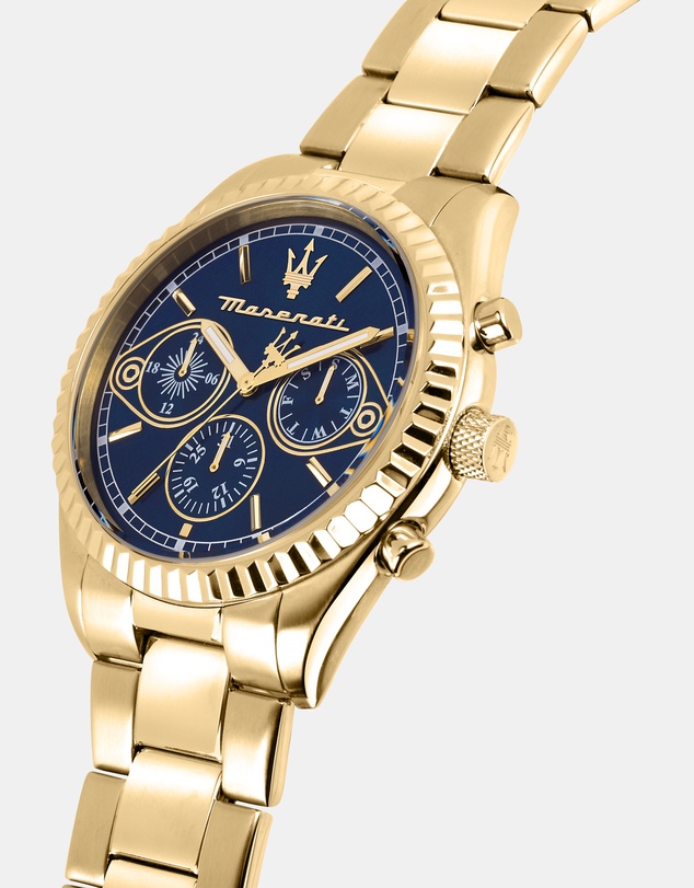 Maserati - Competizione 43mm Multifunction Gold Chronograph Watch