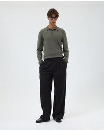 AERE - Merino Wool Knit Polo