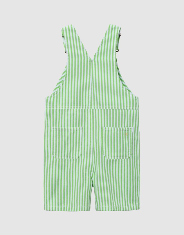 Goldie + Ace - Lightweight Cotton Twill Stripe Burton Shortalls - ICONIC EXCLUSIVE - Babies-Kids