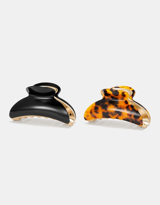 Mestige - London Acetate Claw Hair Clip - 2 Pack