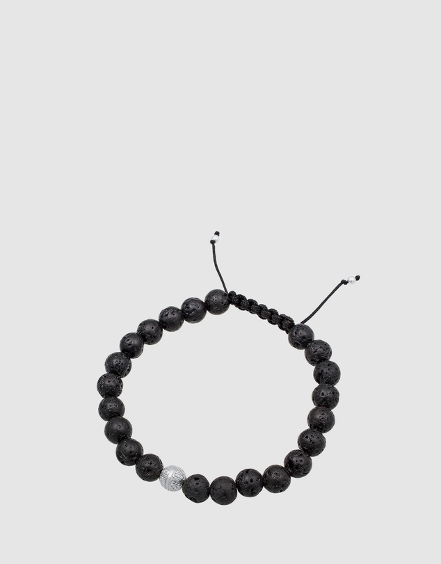 Kuzzoi - ICONIC EXCLUSIVE - Lava Stone Bracelet with Sterling Silver Elements