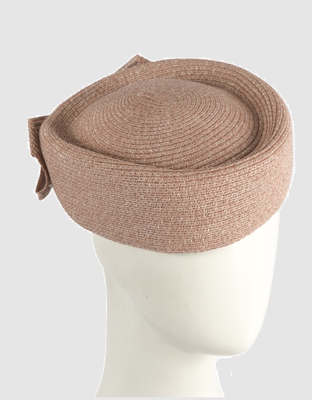 Max Alexander - Dusty Pink Braid Pillbox Hat