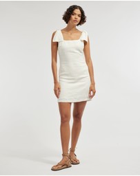 Amelius - Mavie Bow Linen Mini Dress