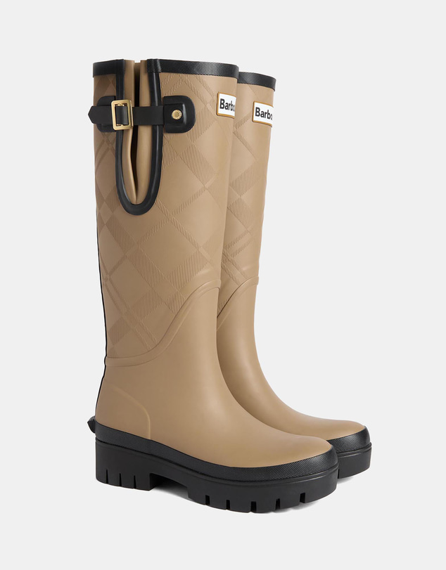 Barbour - Leighton Tartan Tall Welly Boots