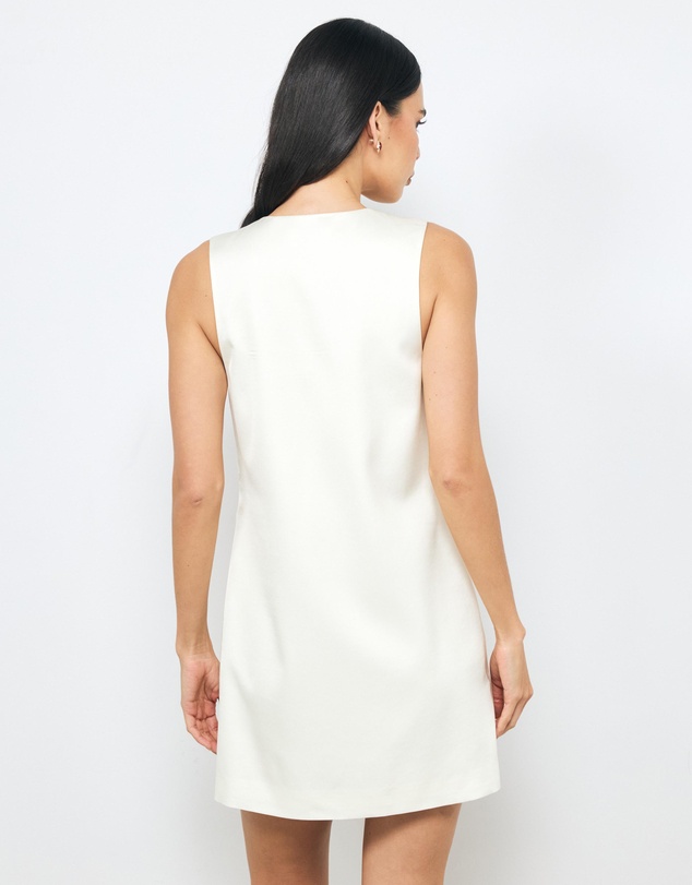 AERE - Isla Satin Shift Mini Dress