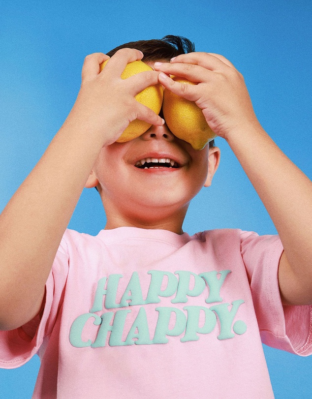 Skwosh - Happy Chappy Kids Slang Tee in Musk