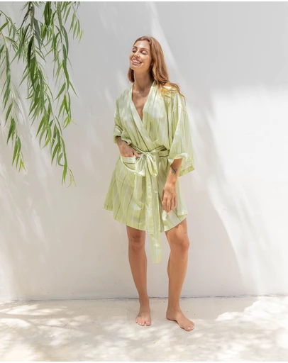 Linen House - Monday Stripe Robe