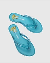 Melissa - MELISSA FLIP FLOP SLIM + GANNI