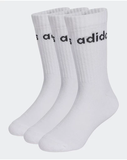 adidas Performance - Linear Kids Crew 3 Pairs Per Pack Socks