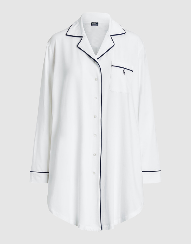 Polo Ralph Lauren - Polo Essentials Long Sleeve Cotton Jersey Sleepshirt