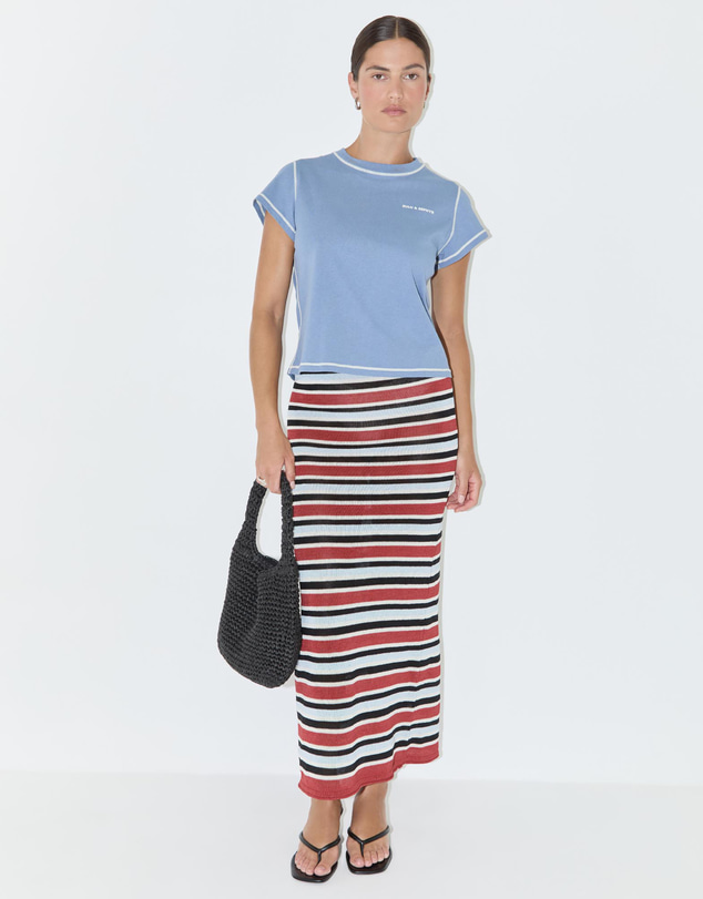 Zulu & Zephyr - Bold Stripe Knit Skirt