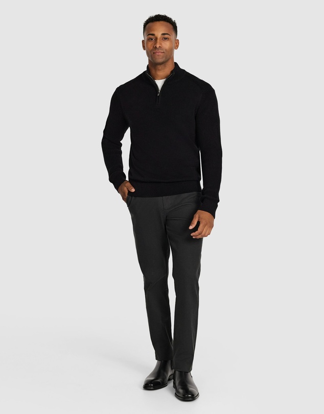 Tarocash - Jaxley Zip Neck Knit