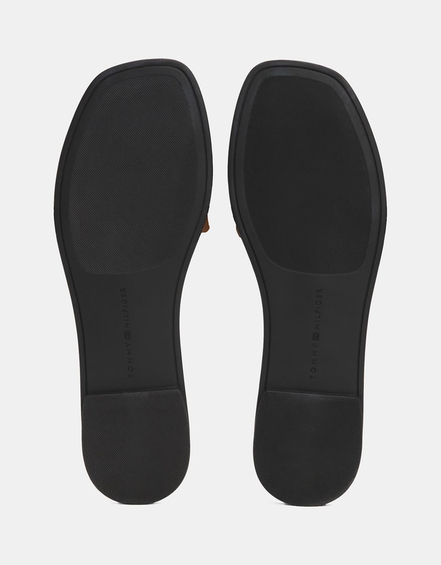 Tommy Hilfiger - Logo Strap Metallic Mules - Women's