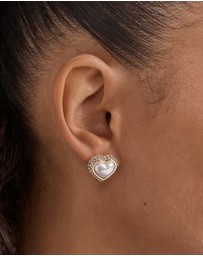 MIMCO - Relic Heart Stud Earrings