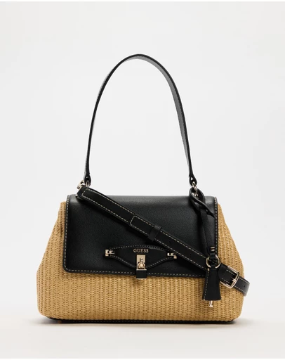 GUESS - Maggie Straw Flap Shoulder Bag
