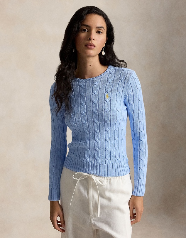 Polo Ralph Lauren - Cable-Knit Cotton Crewneck Sweater - ICONIC EXCLUSIVE