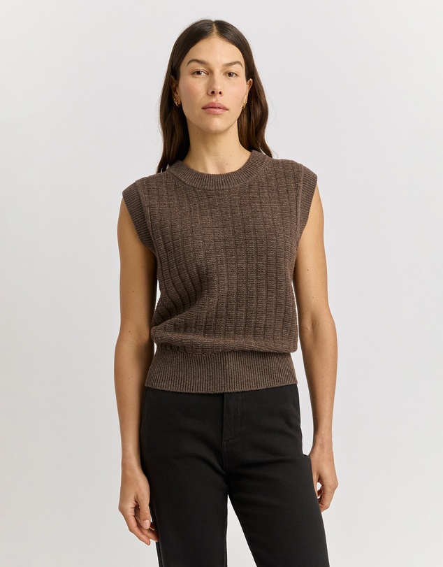 Toorallie - Grid Knit Vest