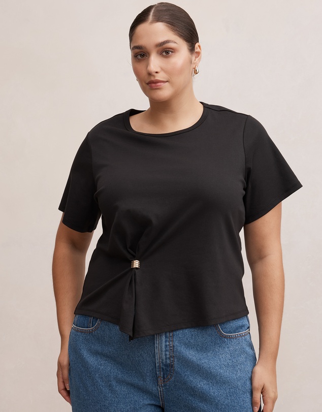 Forever New Curve - Lani Curve Hardware Detail T-shirt