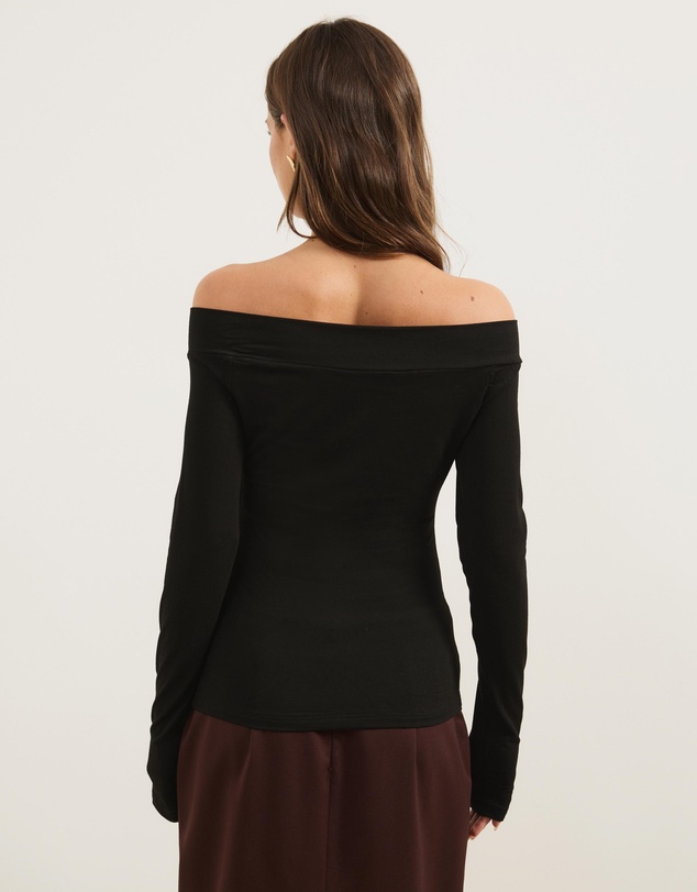 Atmos&Here - Lottie Off The Shoulder Long Sleeve Top