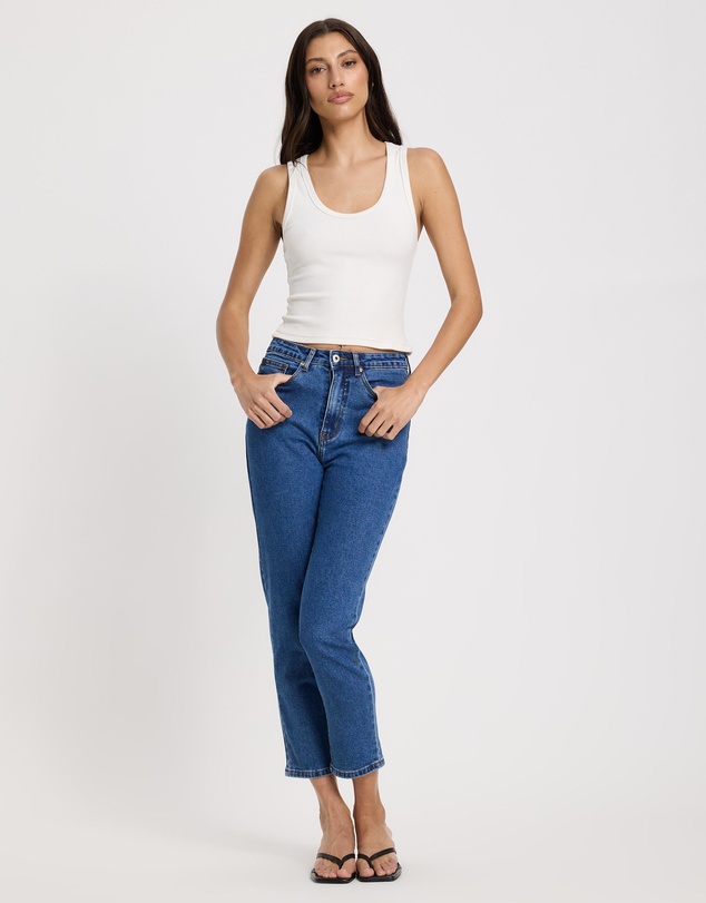The Fated - Izzy Cropped Mum Jeans
