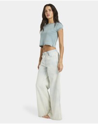 Billabong - Womens Jade Saltwashed Linen Pants