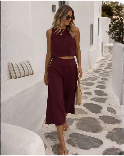 Esther & Co - Lighthouse Pants - Bordeaux
