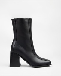 RAID - Jacker high block heeled boots in black