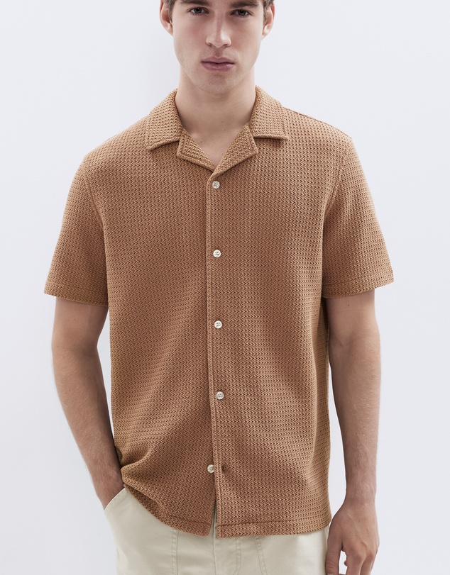 UNISON - Open Weave Regular Fit Shirt