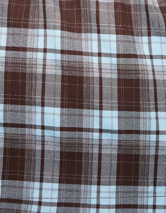 Dazie - Isla Gathered Check Micro Shorts