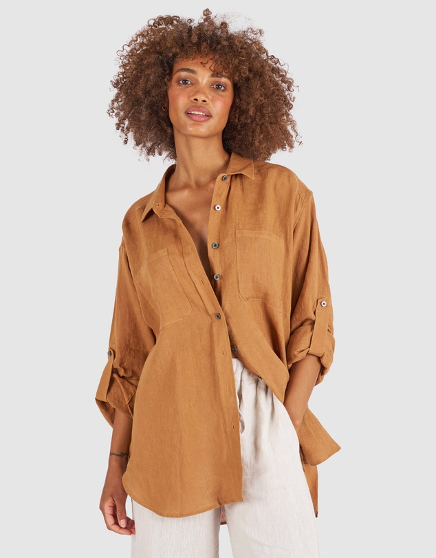 CAMIXA - Luna Oversize Linen Shirt