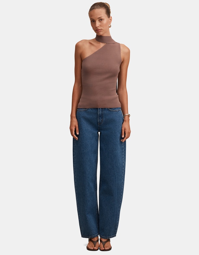 Forever New - Isla Scarf Knitted Top