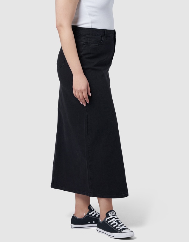 Sunday In The City - Hype Denim Maxi Skirt